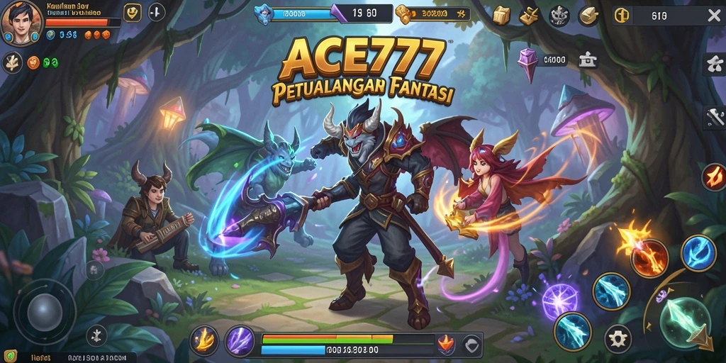 Screenshot menunjukkan gameplay seru di ACE777 dengan aksi petualangan yang mendebarkan.