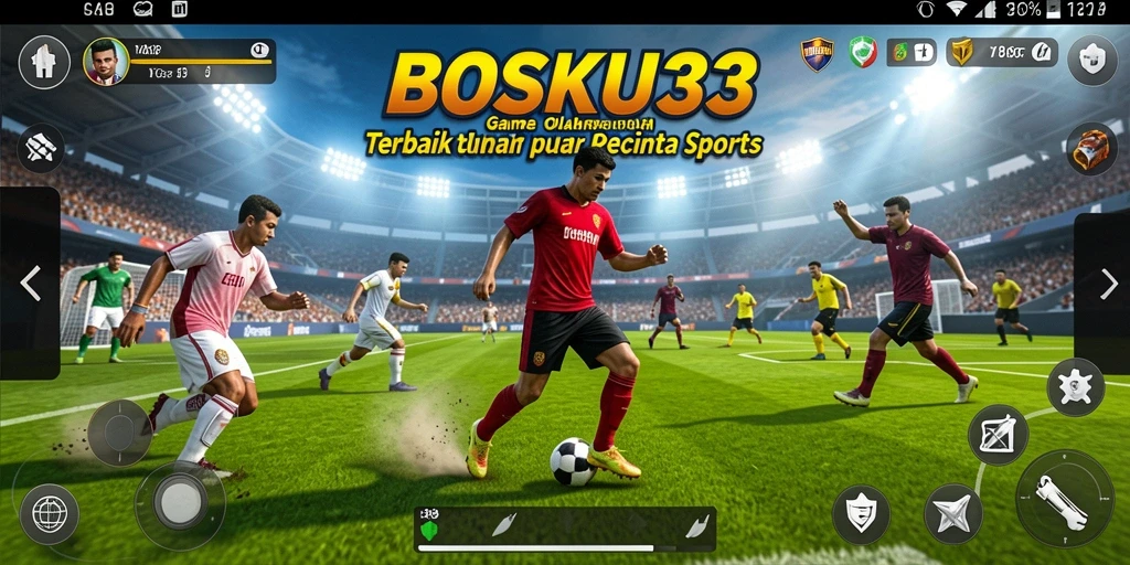 Tampilan gameplay seru di BOSKU33 dengan aksi olahraga yang mendebarkan.