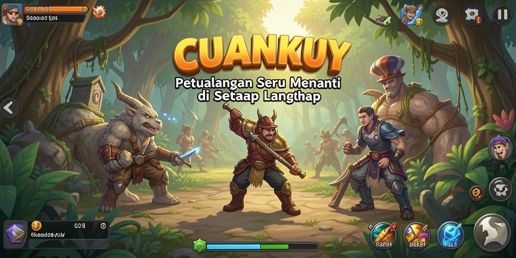 Gameplay seru dalam petualangan CUANKUY yang mendebarkan.