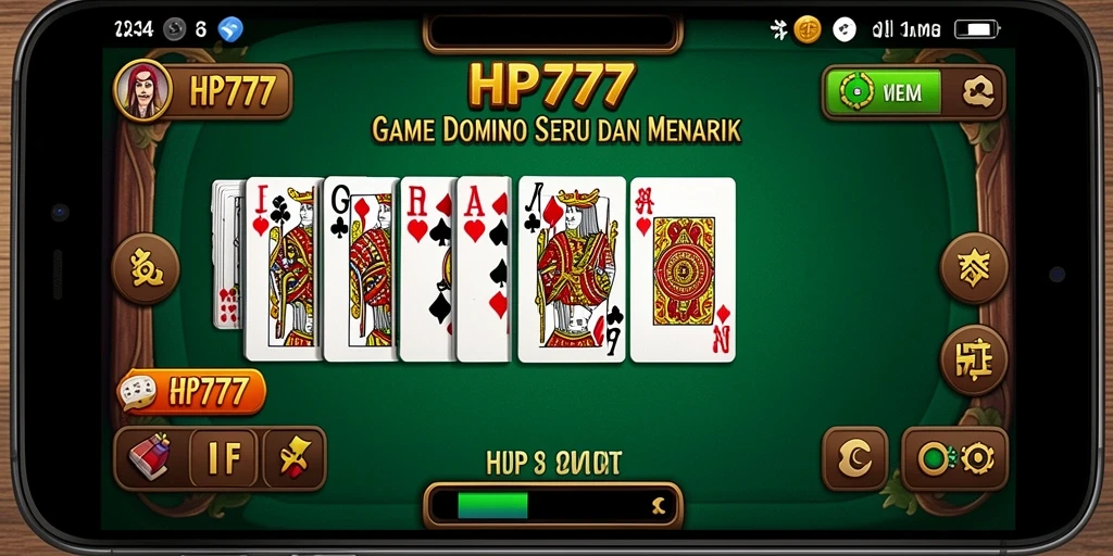 Tampilan gameplay HP777 yang menampilkan aksi domino yang seru.