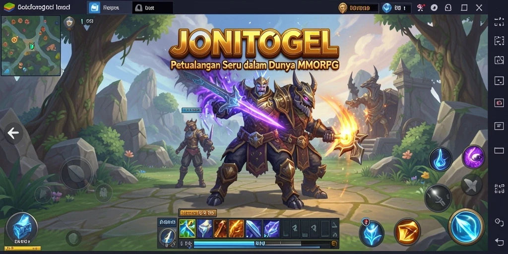 Tangkapan layar JONITOGEL menampilkan gameplay seru dalam dunia MMORPG.