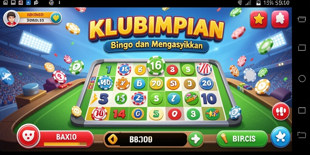 Tampilan gameplay seru KLUBIMPIAN saat bermain Bingo.