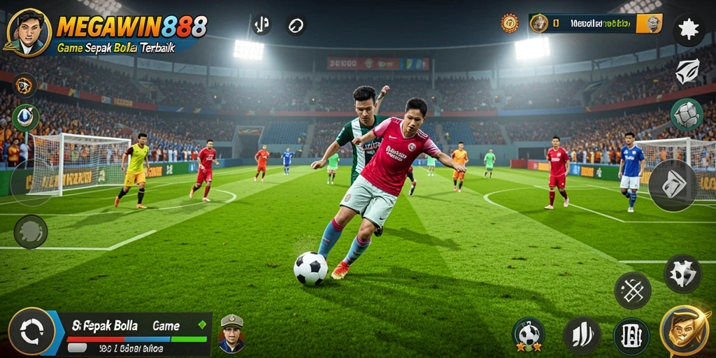 Tampilan menarik dari gameplay <strong>MEGAWIN888</strong> yang mendebarkan saat pertandingan.