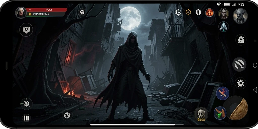 Screenshot gameplay menakutkan dari RR33 yang penuh ketegangan.
