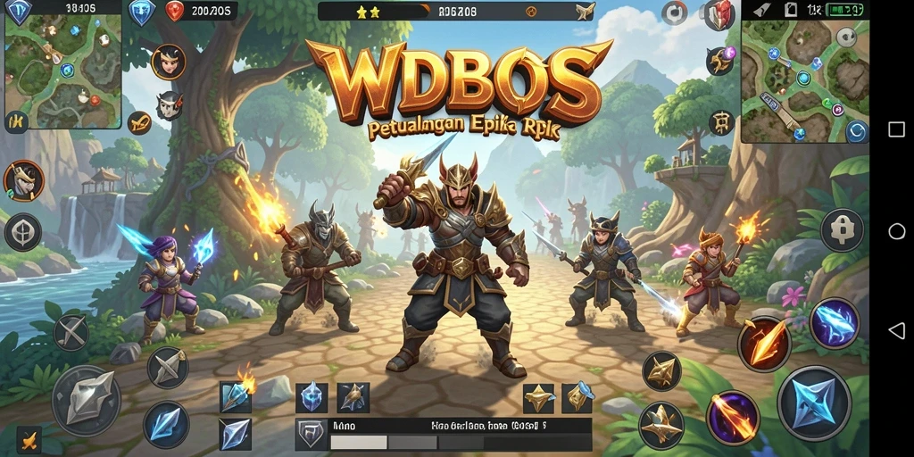Gameplay menakjubkan dari WDBOS yang memperlihatkan pertarungan epik dan eksplorasi dunia.